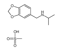 N-(1-Methylethyl)-1,3-benzodioxole-5-methanamine methanesulfonate (sal t)结构式