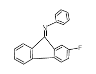 N-(2-Fluor-9-fluorenyliden)anilin结构式