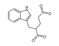 3-(β,δ-Dinitrobutyl)indole结构式