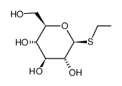 ethyl 1-thio-β-D-glucopyranoside结构式