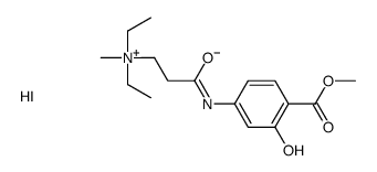 diethyl-[3-(3-hydroxy-4-methoxycarbonylanilino)-3-oxopropyl]-methylazanium,iodide结构式