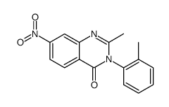 2-methyl-3-(2-methylphenyl)-7-nitro-4(3H)-quinazolinone Structure