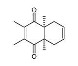(4aR,8aS)-2,3,4a,8a-tetramethyl-5,8-dihydronaphthalene-1,4-dione结构式