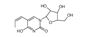 5-(1-propenyl)-1-arabinofuranosyluracil Structure