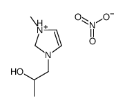 1-(3-methyl-1,2-dihydroimidazol-1-ium-1-yl)propan-2-ol,nitrate Structure