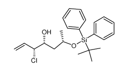 (3R,4R,6S)-6-((tert-butyldiphenylsilyl)oxy)-3-chlorohept-1-en-4-ol Structure