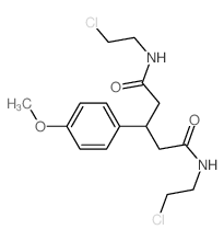 N,N-bis(2-chloroethyl)-3-(4-methoxyphenyl)pentanediamide结构式