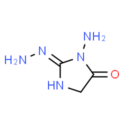 2,4-Imidazolidinedione,3-amino-,2-hydrazone(9CI) Structure