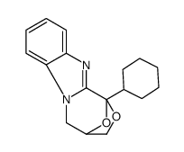 1,4-Epoxy-1H,3H-(1,4)oxazepino(4,3-a)benzimidazole, 4,5-dihydro-1-cycl ohexyl-结构式