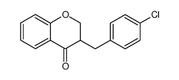 3-(4-chlorobenzyl)chroman-4-one结构式