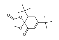 8,10-di-tert-butyl-1,4-dioxaspiro[4.5]deca-7,9-diene-2,6-dione结构式