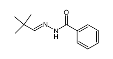 1-benzoyl-2-(2,2-dimethylpropylidene)hydrazine Structure