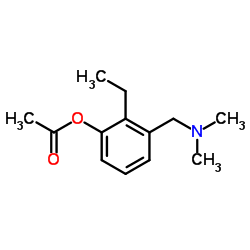 Phenol, 3-[(dimethylamino)methyl]-2-ethyl-, acetate (ester) (9CI) structure