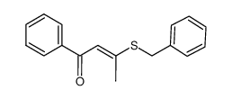 3-(benzylthio)-1-phenylbut-2-en-1-one结构式