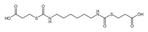 N,N'-hexamethylenebis(3-carbamoylthiopropionic) acid结构式
