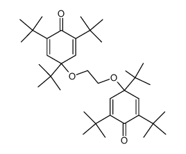 1,2-Bis[(1,3,5-tri-tert-butyl-4-oxo-2,5-cyclohexadien-1-yl)oxy]ethane结构式