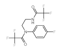 2,2,2-trifluoro-N-(4-fluorophenyl)-N-[2-[(2,2,2-trifluoroacetyl)amino]ethyl]acetamide结构式