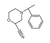 (2R)-4-[(1R)-1-phenylethyl]morpholine-2-carbonitrile结构式