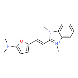 Benzimidazolium,2-[2-[5-(dimethylamino)-2-furyl]vinyl]-1,3-dimethyl- (8CI) Structure