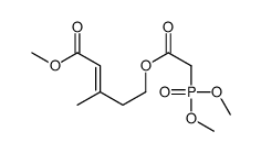 methyl (E)-5-(2-dimethoxyphosphorylacetyl)oxy-3-methylpent-2-enoate结构式