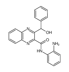 3-(hydroxy-phenyl-methyl)-quinoxaline-2-carboxylic acid 2-amino-anilide Structure