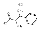 β-甲基-DL-苯丙氨酸盐酸盐结构式