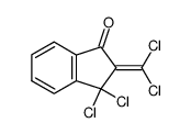 3,3-Dichlor-2-dichlormethyliden-1-indanon结构式
