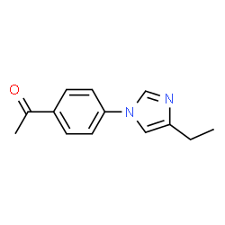 Ethanone, 1-[4-(4-ethyl-1H-imidazol-1-yl)phenyl]- (9CI) Structure