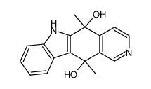 5,11-dimethyl-6,11-dihydro-5H-pyrido[4,3-b]carbazole-5,11-diol结构式