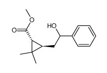 methyl 1R-trans-2,2-dimethyl-3-(2-hydroxy-2-phenylethyl)cyclopropane carboxylate Structure