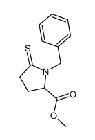 methyl 1-benzyl-5-thioxo-2-pyrrolidinecarboxylate Structure
