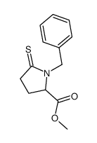 methyl 1-benzyl-5-thioxo-2-pyrrolidinecarboxylate结构式