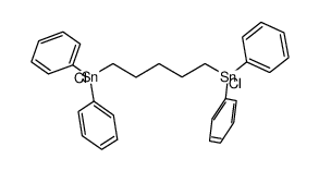 1,5-bis(chlorodiphenylstannyl)pentane结构式
