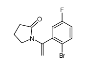 1-[1-(2-bromo-5-fluorophenyl)ethenyl]pyrrolidin-2-one Structure