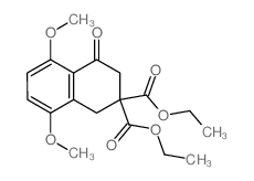 diethyl 5,8-dimethoxy-4-oxo-tetralin-2,2-dicarboxylate结构式