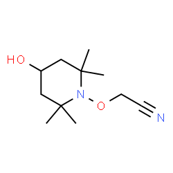 Acetonitrile, [(4-hydroxy-2,2,6,6-tetramethyl-1-piperidinyl)oxy]- (9CI)结构式