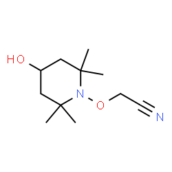 Acetonitrile, [(4-hydroxy-2,2,6,6-tetramethyl-1-piperidinyl)oxy]- (9CI) structure