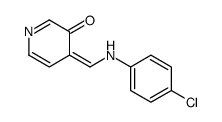 4-[(4-chloroanilino)methylidene]pyridin-3-one Structure