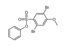 phenyl 2,5-dibromo-4-methoxybenzenesulfonate Structure