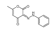 6-methyl-3-(phenylhydrazinylidene)pyran-2,4-dione Structure
