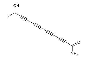 10-hydroxyundeca-2,4,6,8-tetraynamide Structure