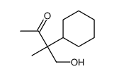 3-cyclohexyl-4-hydroxy-3-methylbutan-2-one结构式