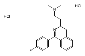 2-[1-(4-fluorophenyl)-3,4-dihydroisoquinolin-3-yl]-N,N-dimethylethanamine,dihydrochloride结构式
