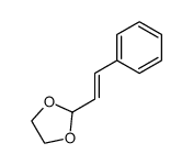 (E)-2-(2-phenylethenyl)-1,4-dioxolane结构式