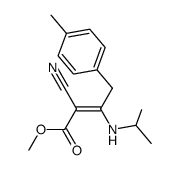 methyl 2-cyano-3-(isopropylamino)-4-(p-methylphenyl)-but-2-enoate Structure