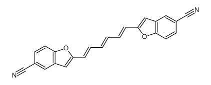 2,2'-(1,3,5-Hexatrienylen)di-1-benzofuran-5-carbonitril Structure