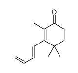 3-(1,3-butadienyl)-2,4,4-trimethylcyclohex-2-en-1-one structure