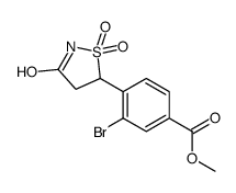 METHYL 3-BROMO-4-(1,1-DIOXIDO-3-OXOISOTHIAZOLIDIN-5-YL)BENZOATE Structure
