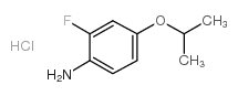 2-FLUORO-4-ISOPROPOXYANILINE HYDROCHLORIDE structure