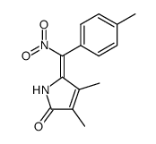(Z)-3,4-dimethyl-5-[(4-methylphenyl)nitromethylene]-3-pyrrolin-2-one Structure